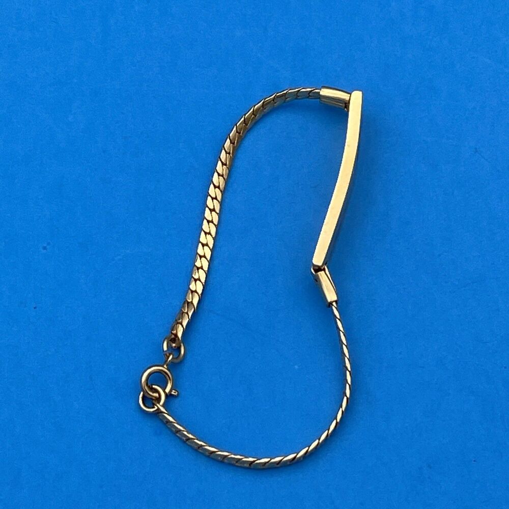 BELL TELEPHONE EMPLOYEE AWARD BRACELET VINTAGE Gold Tone - Picture 6 of 8